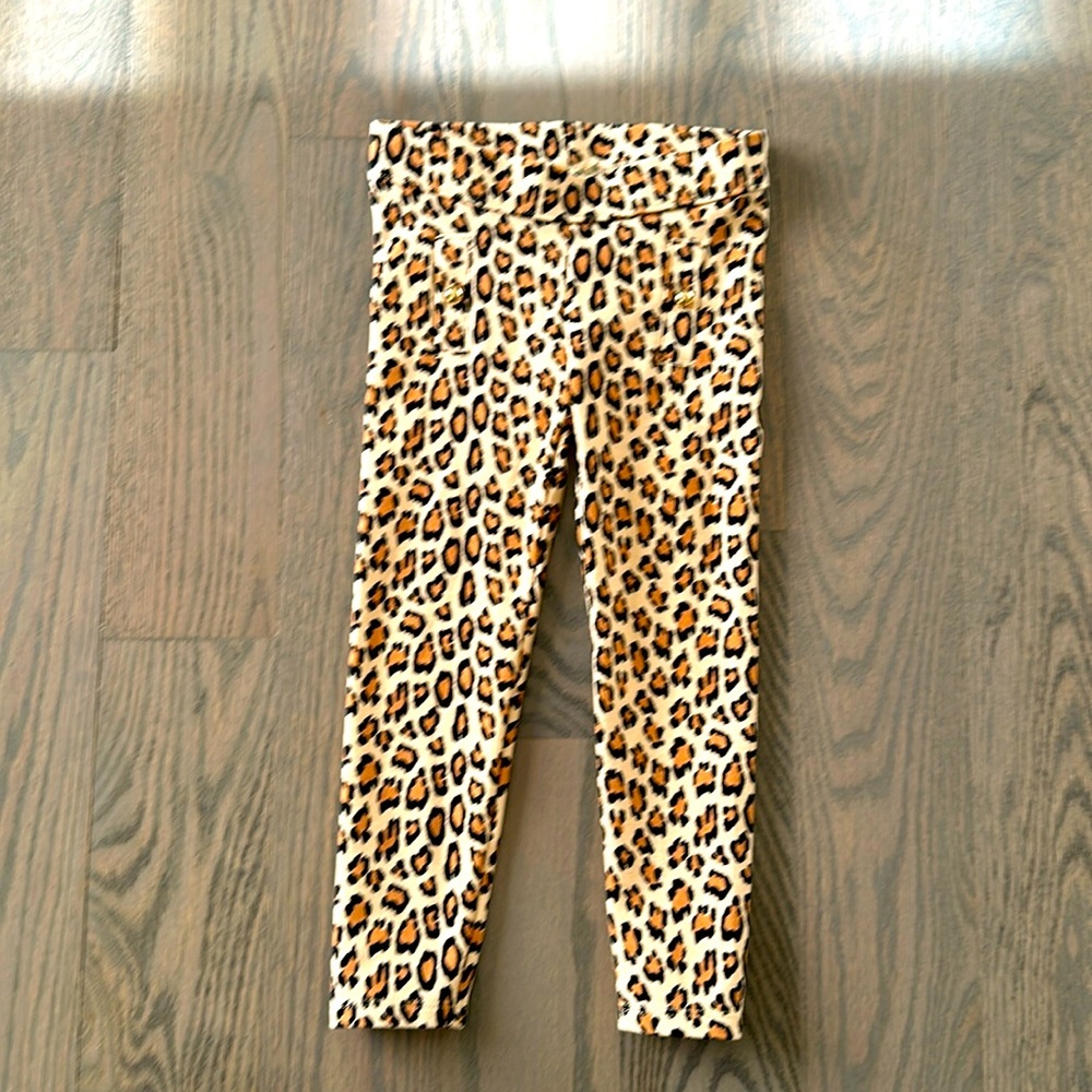 Janie and Jack leopard Ponte pant